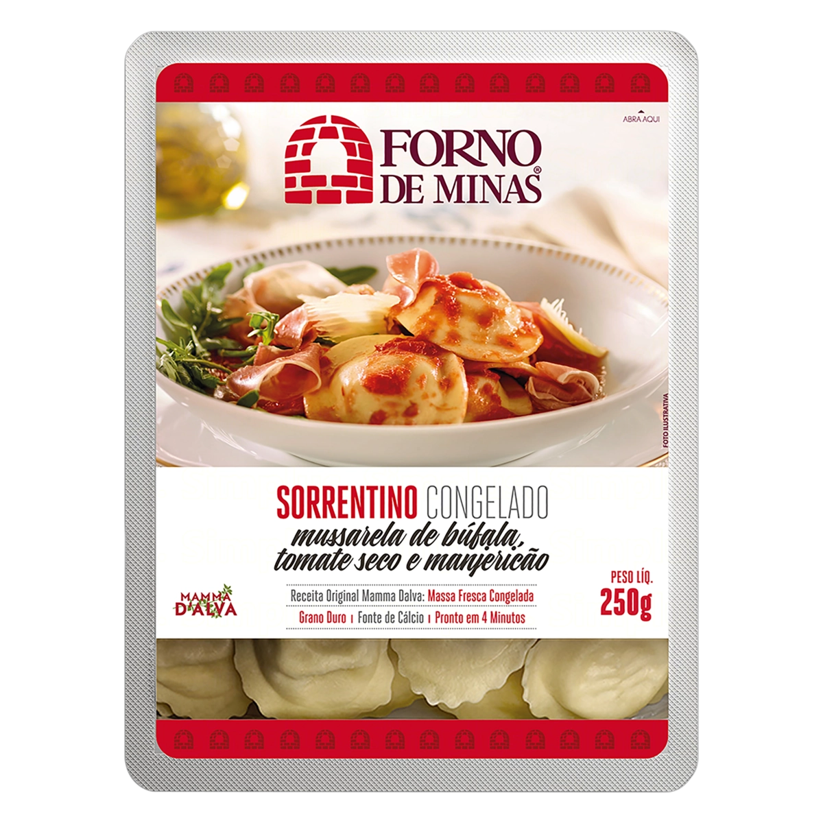 Sorrentino Mussarela De Búfala, Tomate Seco E Manjericão Forno De Minas Bandeja 250g