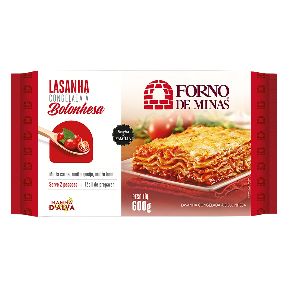 Lasanha Bolonhesa Forno De Minas Pacote 600g