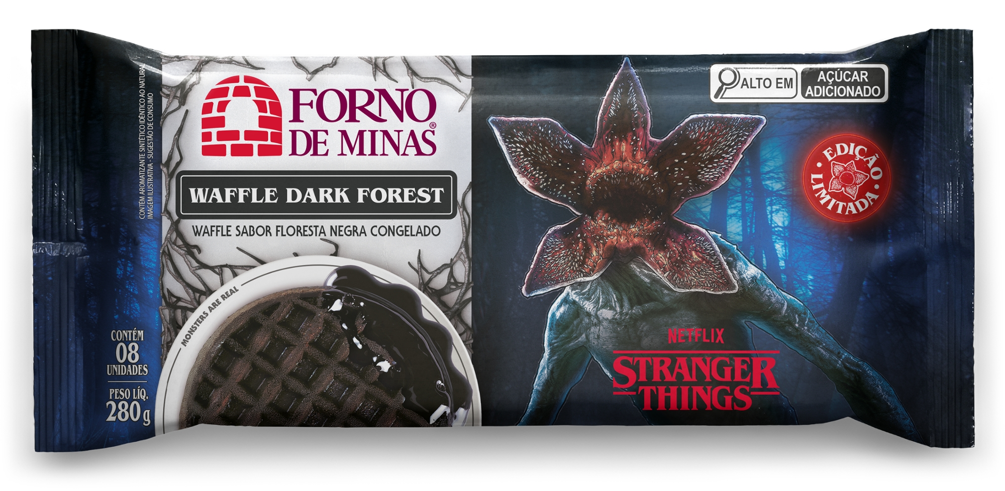 Waffle Congelado 280g Forno Minas Floresta Negra