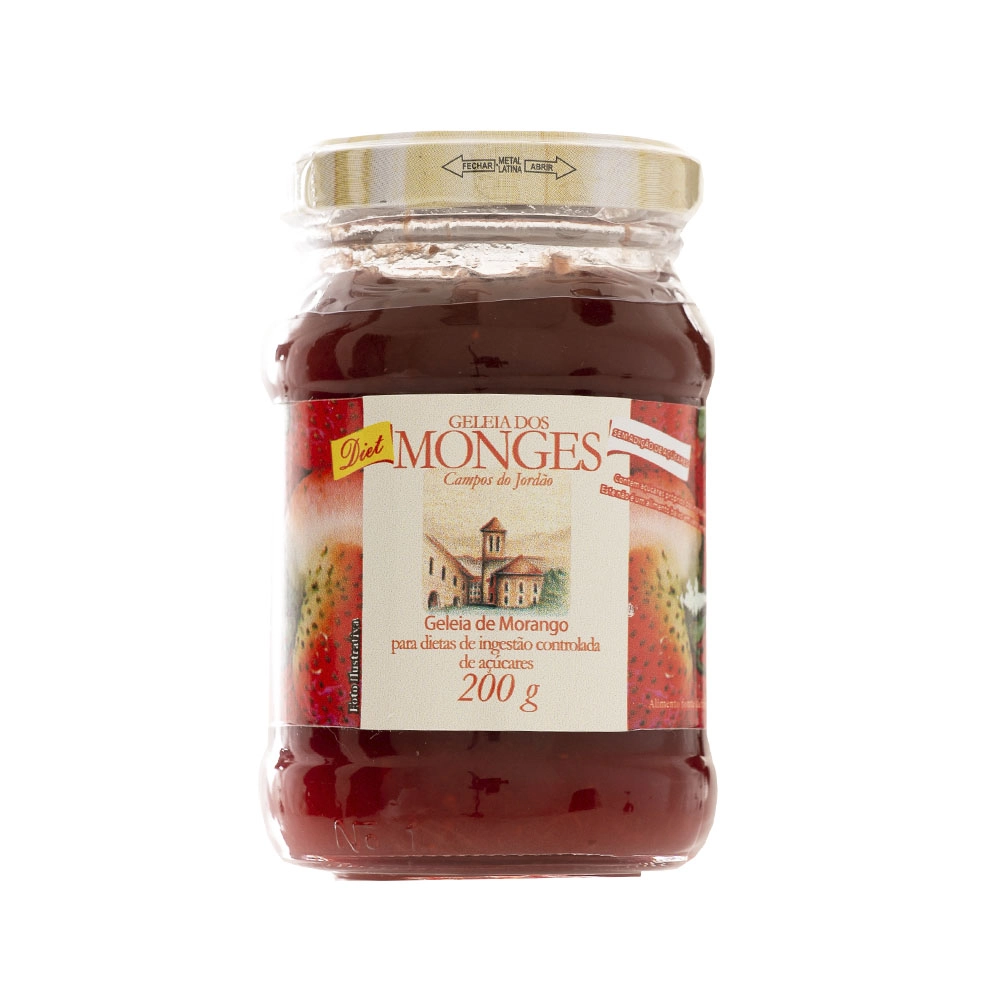 Geleia Dos Monges Diet Morango