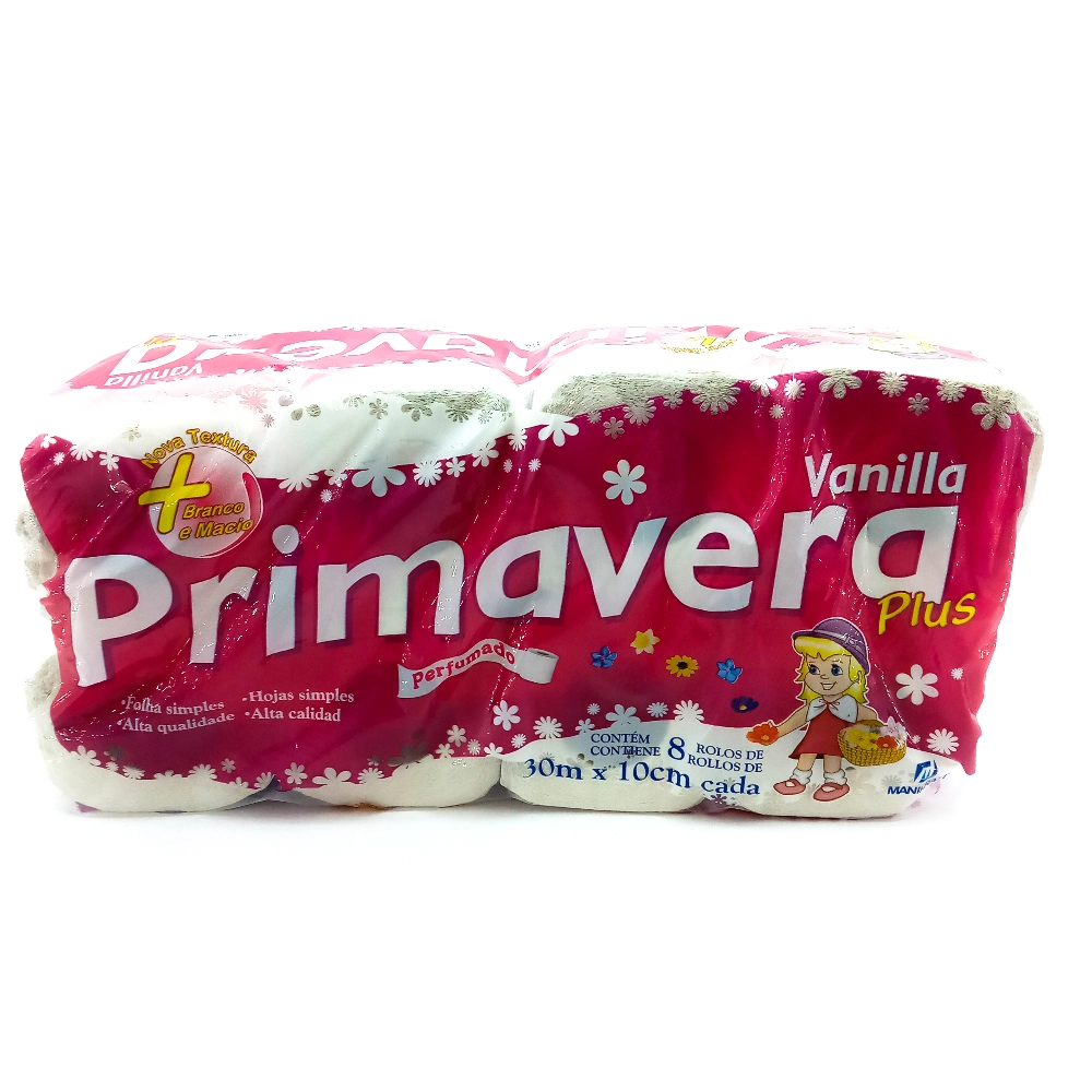 Papel Higienico Primavera C/8 Vanilla