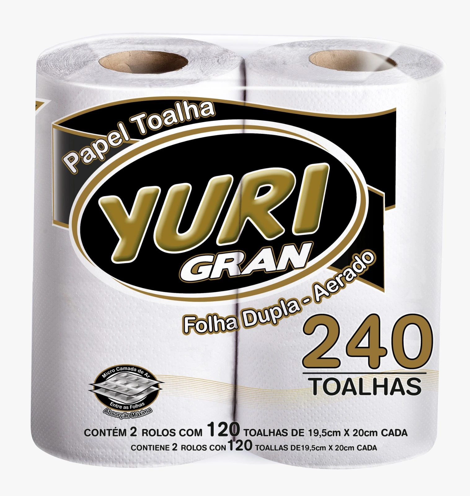 Toalha Papel Yuri Gran 240 Folhas