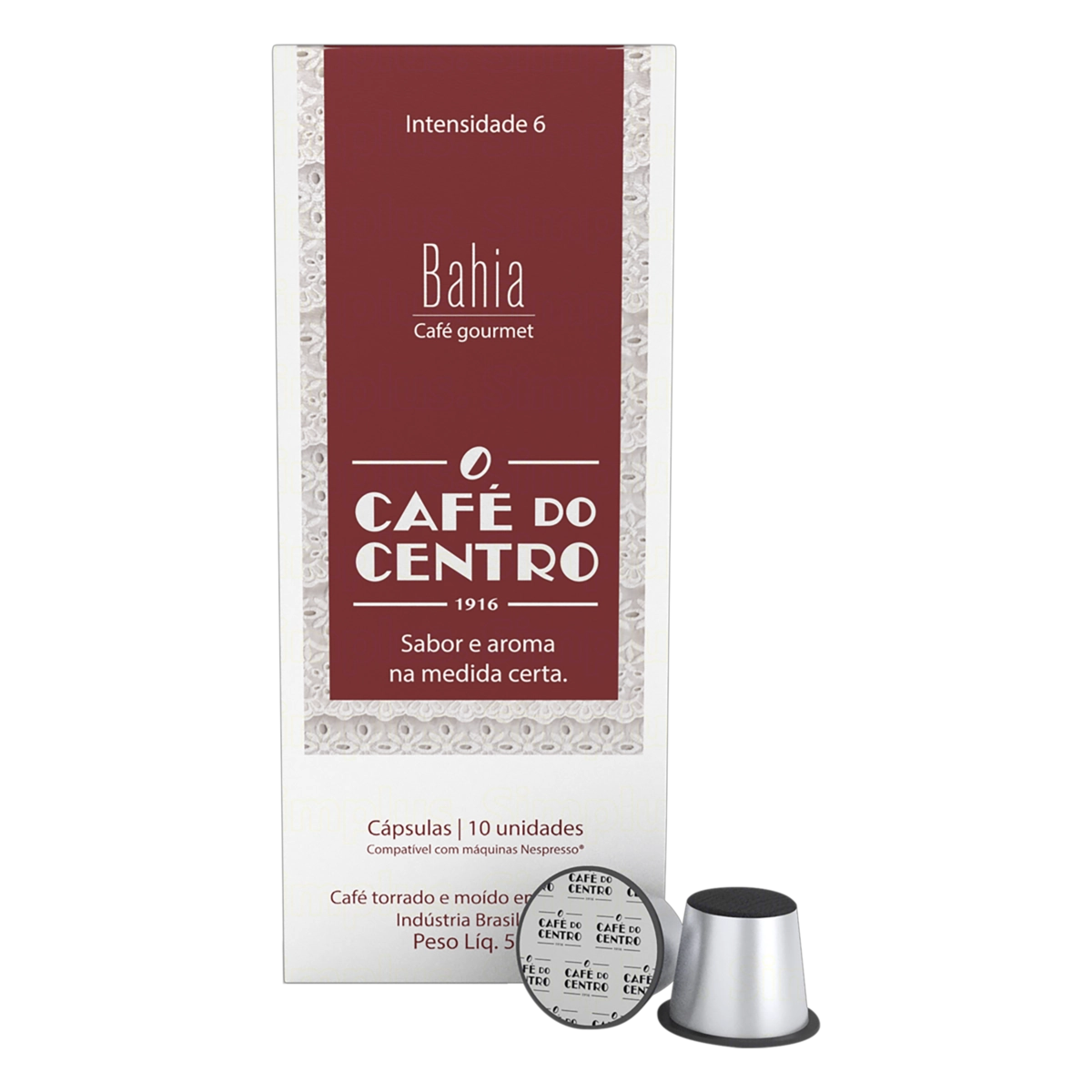 Café Em Cápsula Torrado E Moído Bahia Café Do Centro Gourmet Caixa 50g 10 Unidades