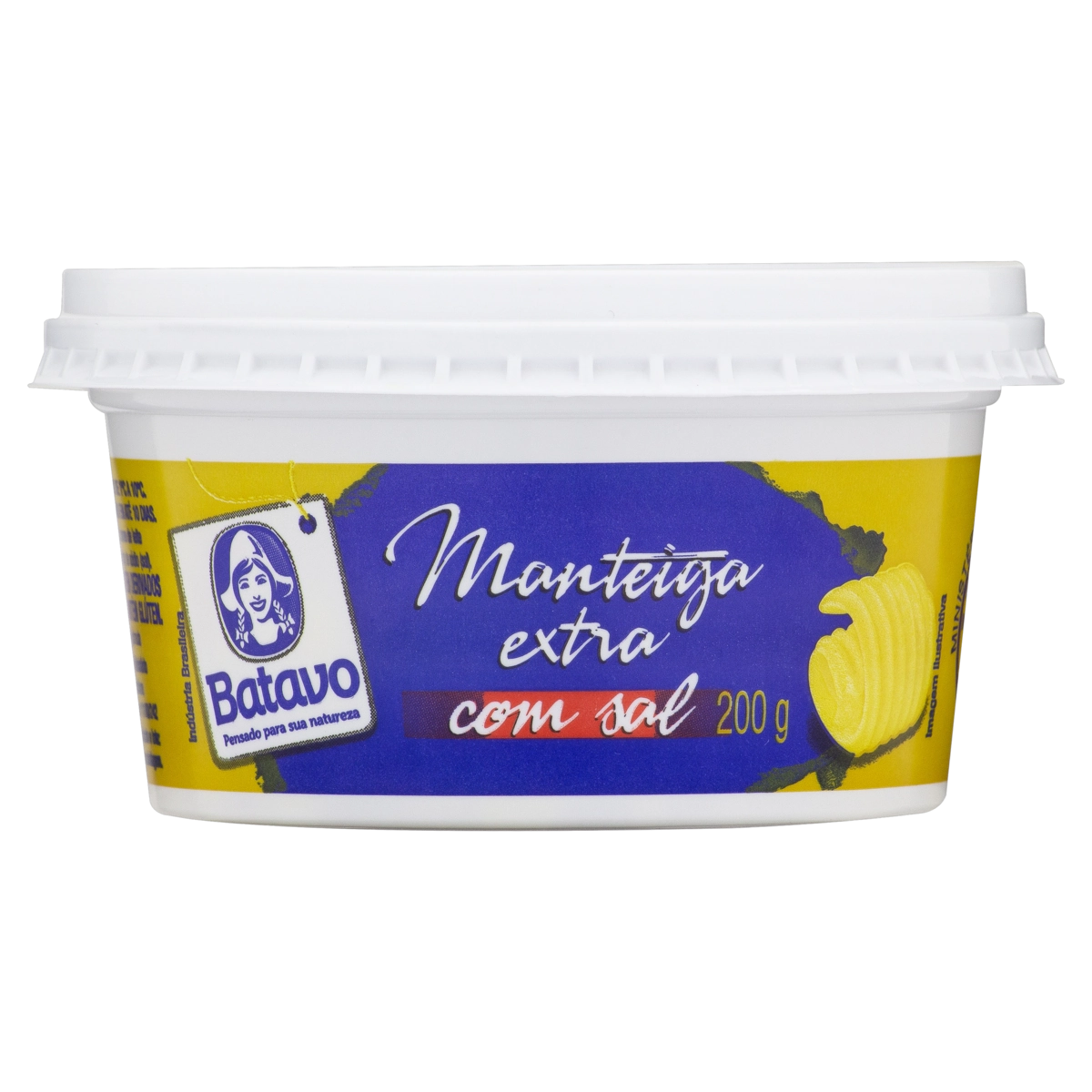 Manteiga Extra Com Sal Batavo Pote 200g
