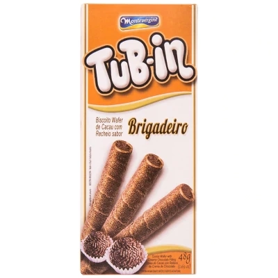 Bisc Waffer Rech Tub In 48g Brigadeiro