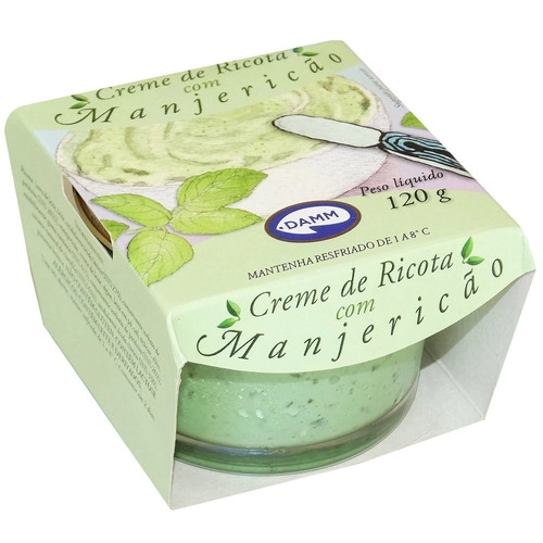 Creme De Ricota Com Manjericao Pt/120g