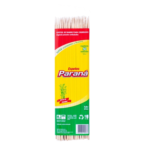 Espeto Bambu Parana 30cm C/50