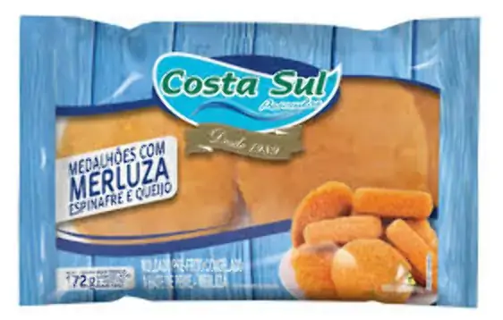 Medalhoes De Merluza Congelado Espinafre E Queijo 50g