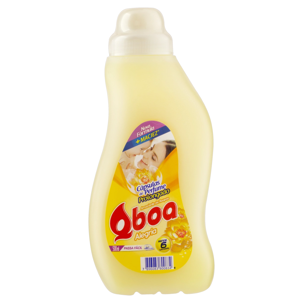 Amaciante De Roupa Diluído Alegria Qboa Frasco 500ml