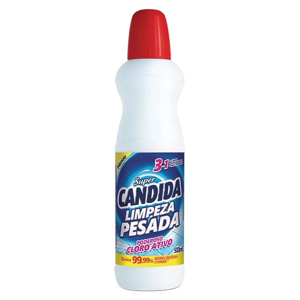 Desinfetante Limpeza Pesada Super Candida Frasco 500ml