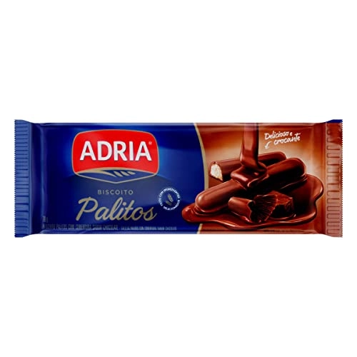 Biscoito Palito Cobertura Chocolate Adria Pacote 70g