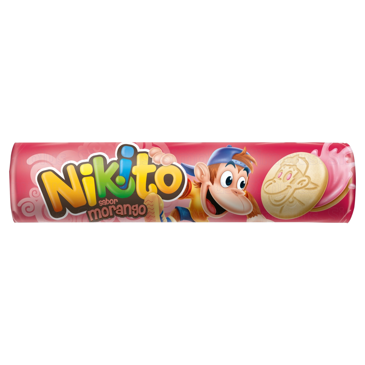Biscoito Recheio Morango Nikito Pacote 135g