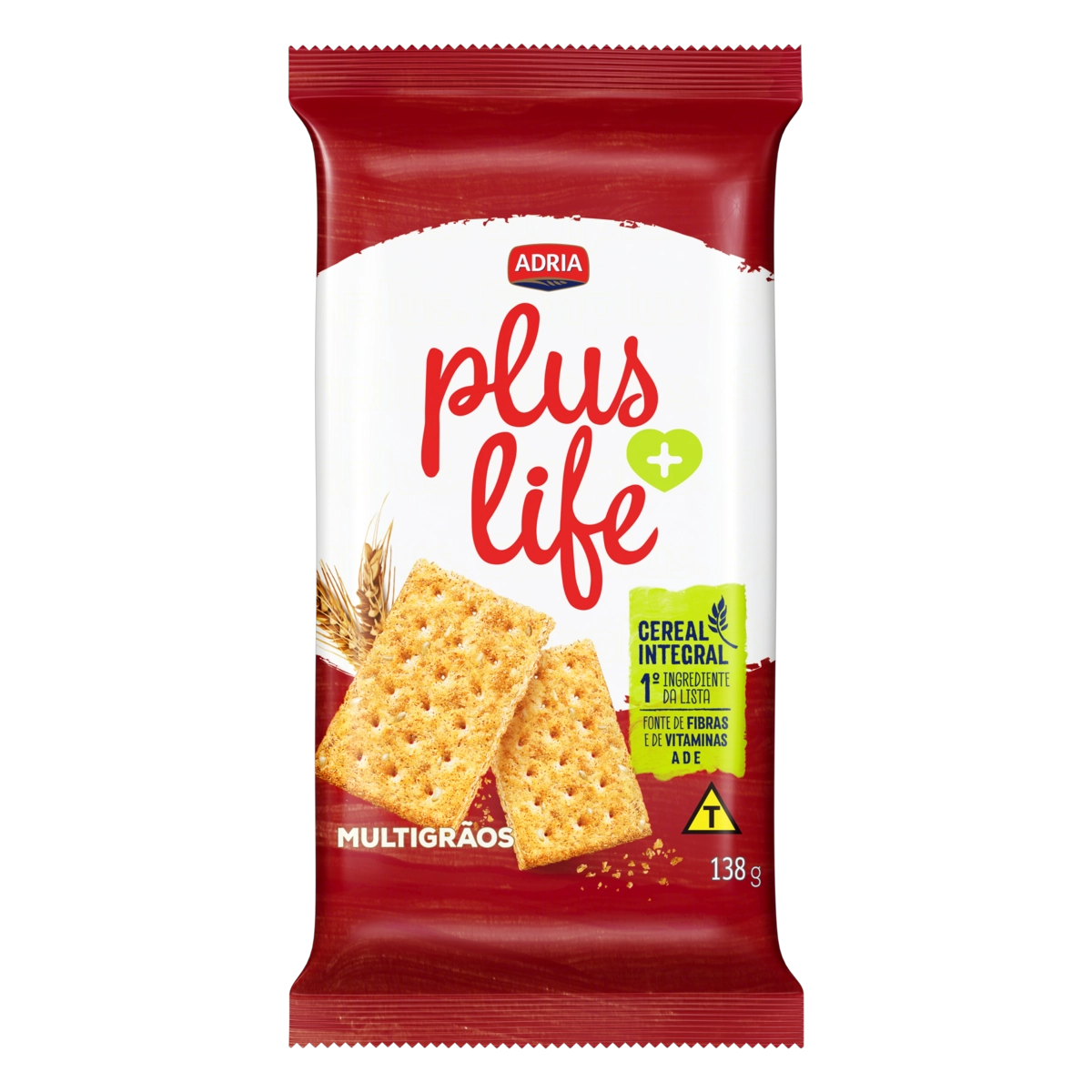 Biscoito Multigrãos Adria Plus Life Pacote 138g
