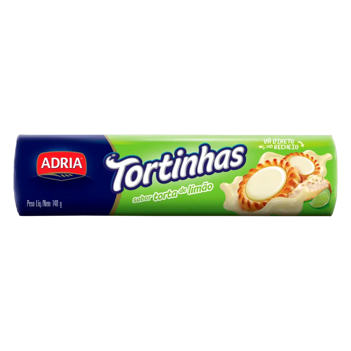 Biscoito Recheio Torta De Limão Adria Tortinhas Pacote 140g