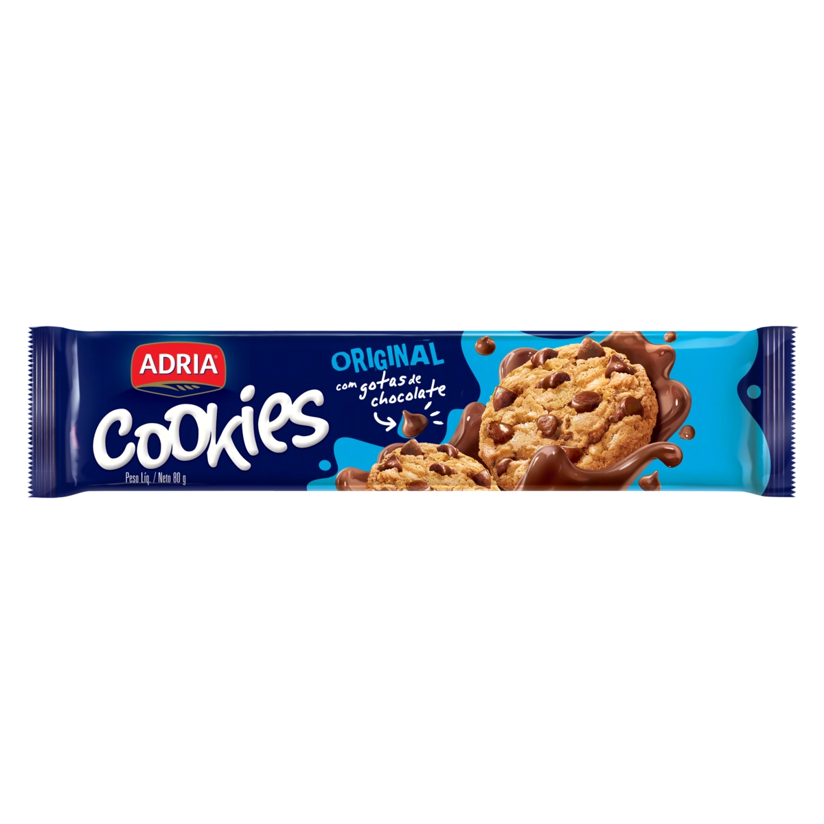 Biscoito Cookie Original Adria Pacote 80g