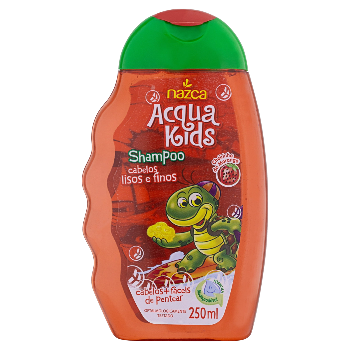 Shampoo Cheirinho De Morango Acqua Kids Frasco 250ml