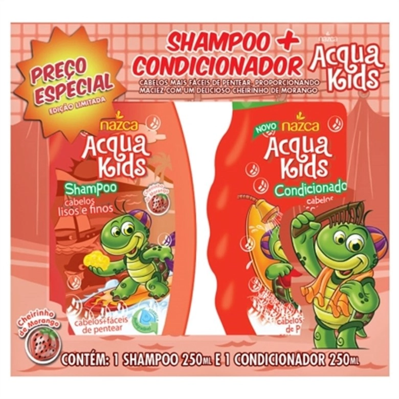 Kit Infantil Acqua Kids 250ml Lisos E Finos Unit