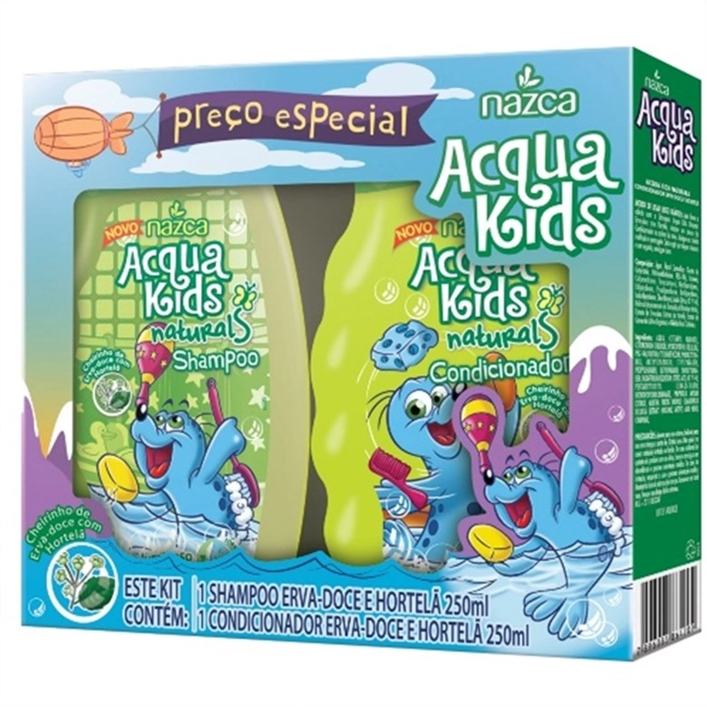 Kit Infantil Acqua Kids 250ml Erva Doce E Hortelã Unit