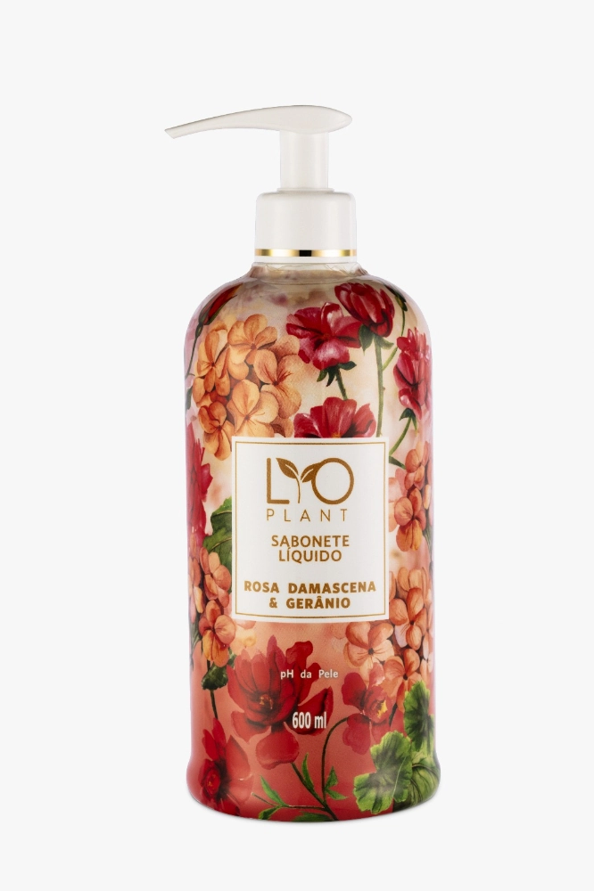 Sabonete Liquido 600ml Rosa Damascena E Geranio Mahogany