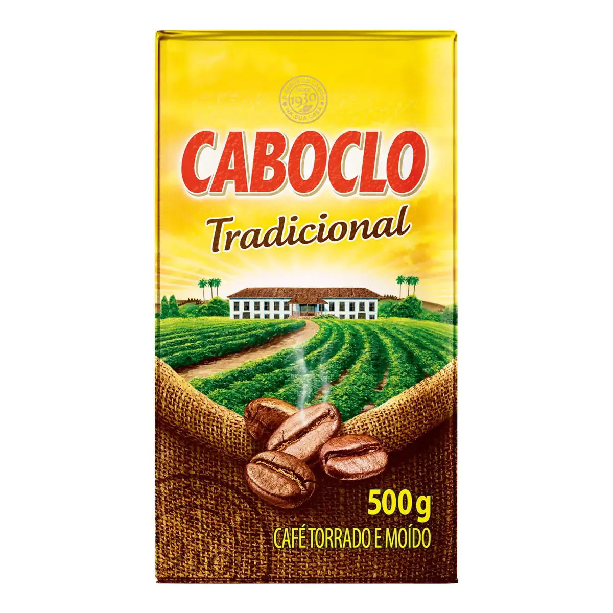 Café Torrado E Moído A Vácuo Tradicional Caboclo Pacote 500g