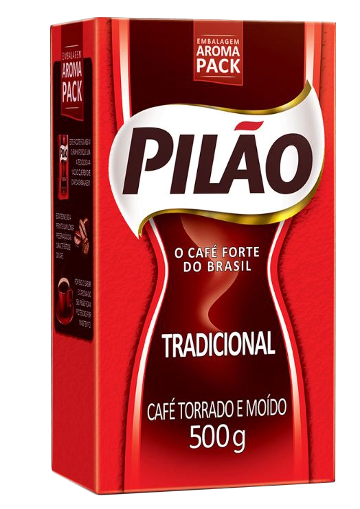 Café Torrado E Moído A Vácuo Tradicional Pilão Pacote 500g