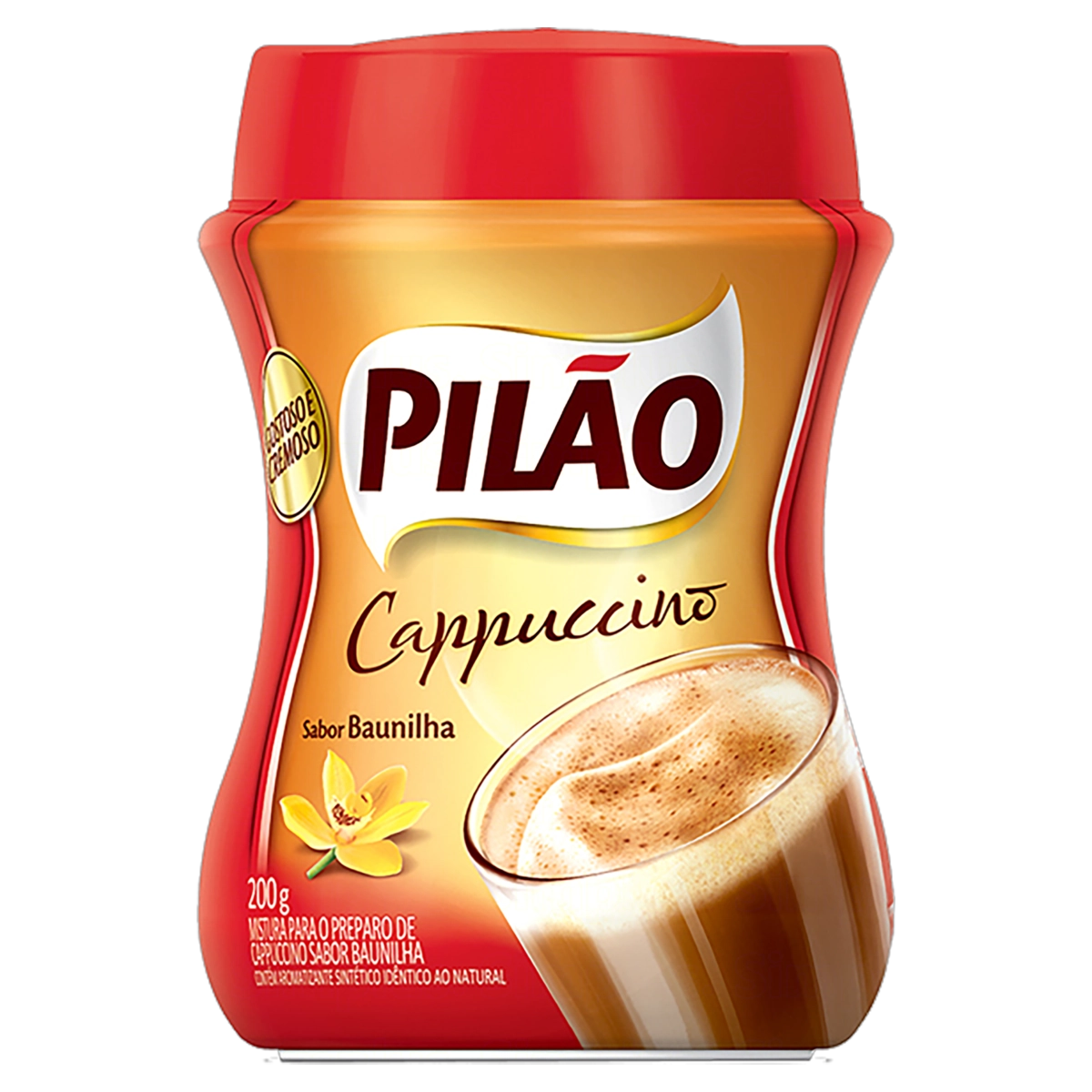 Cappuccino Solúvel Baunilha Pilão Pote 200g