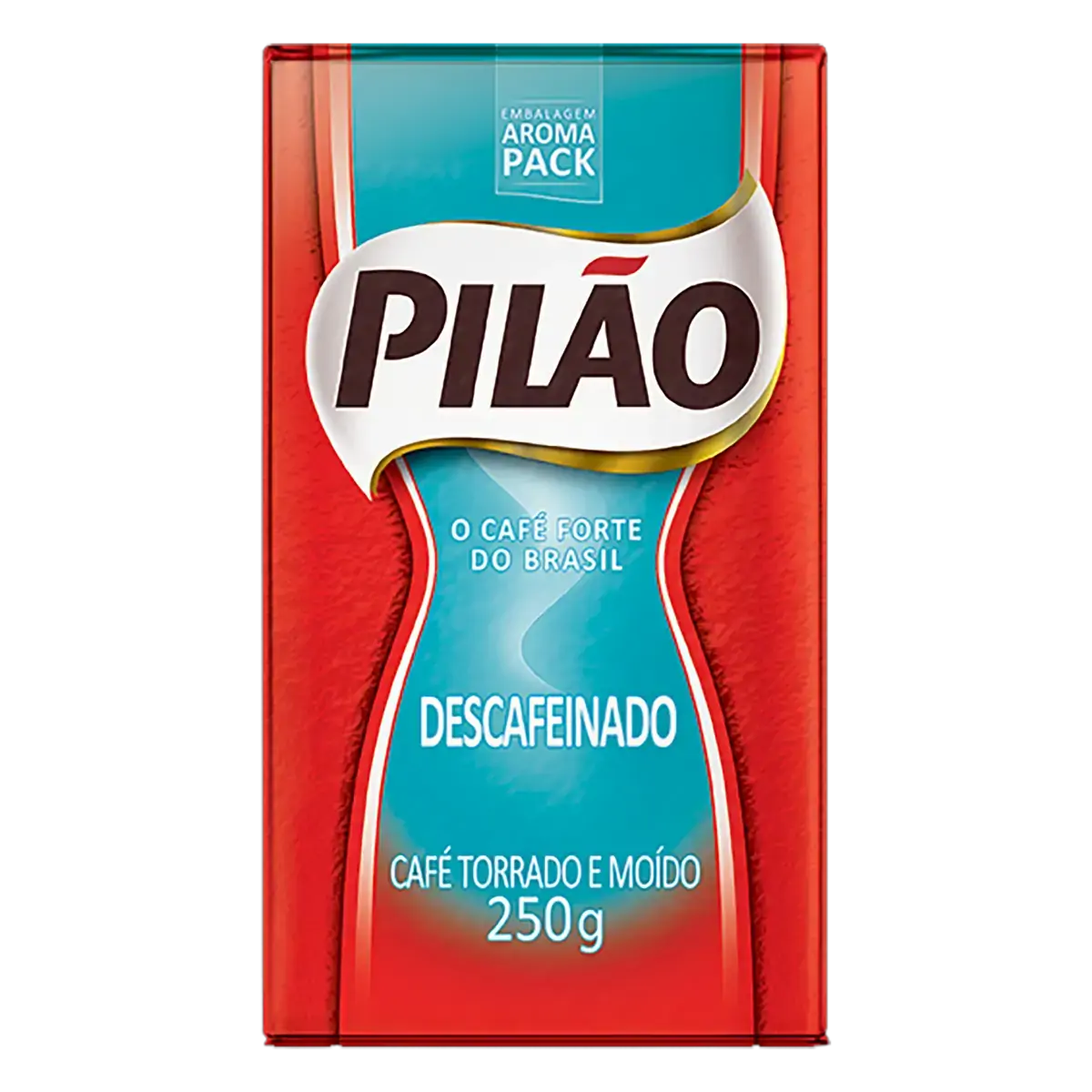 Café Torrado E Moído A Vácuo Descafeinado Pilão Pacote 250g