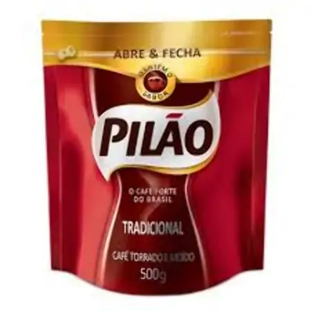Café Torrado E Moído Tradicional Pilão Pouch 500g