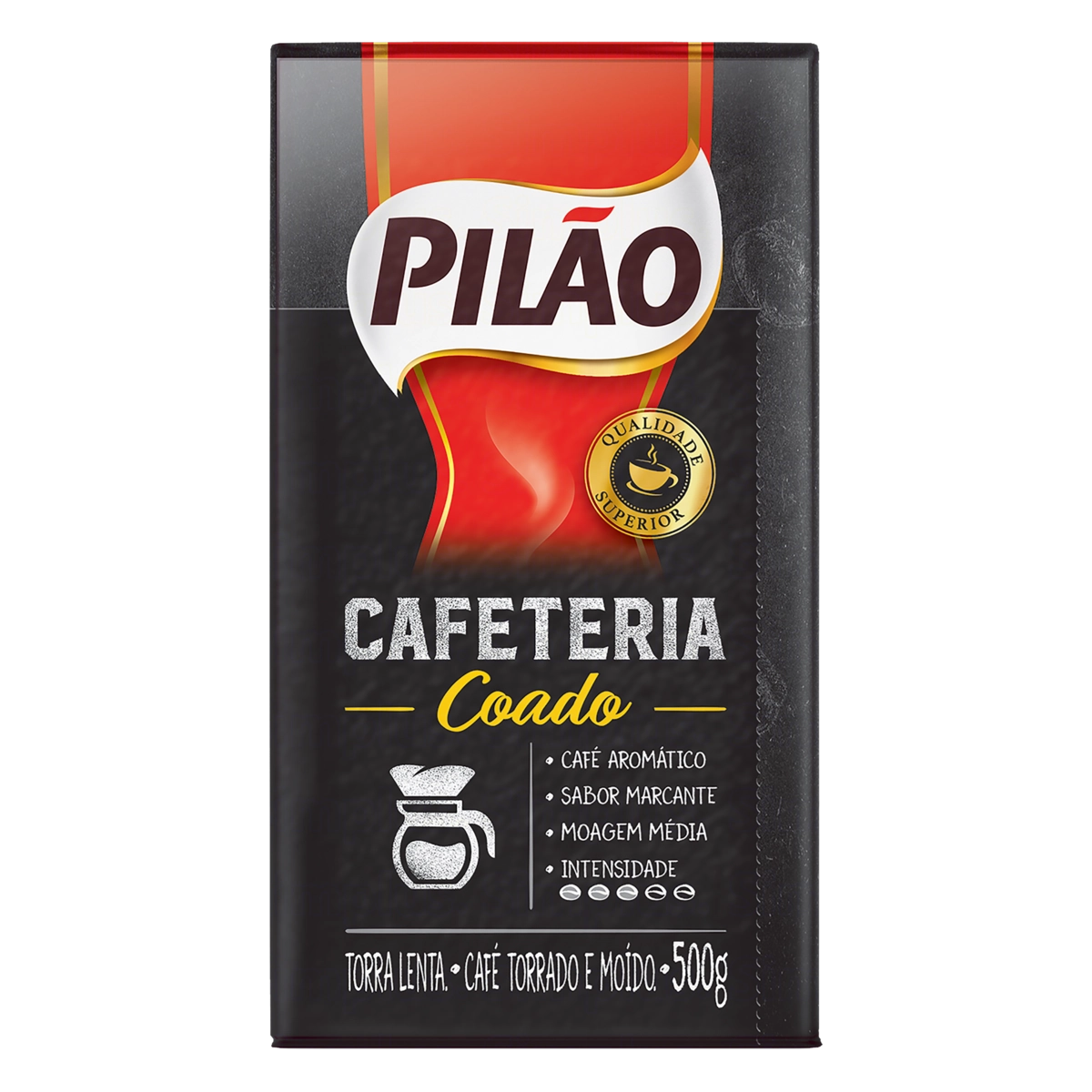 Café Torrado E Moído Coado A Vácuo Pilão Cafeteria Pacote 500g