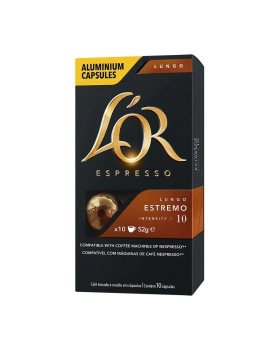 Café Em Cápsula Torrado E Moído Lungo Espresso Lor Caixa 52g 10 Unidades