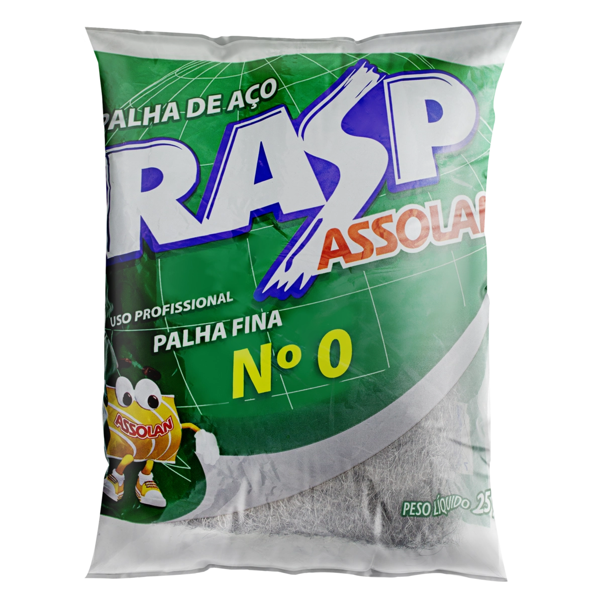 Esponja Palha De Aço Fina Assolan Rasp 25g