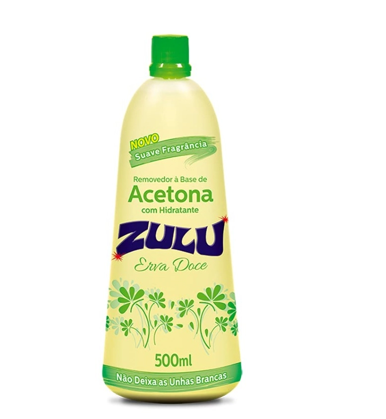 Removedor De Esmalte Erva Doce Zulu Frasco 500ml