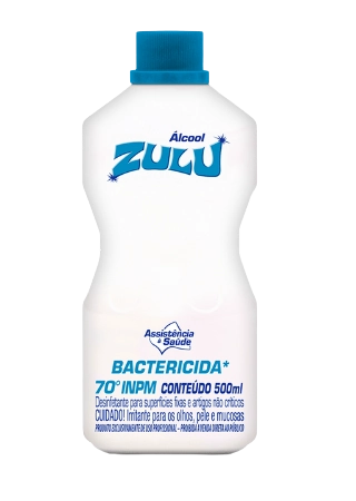 Alcool Zulu Hospitalar 70 500ml