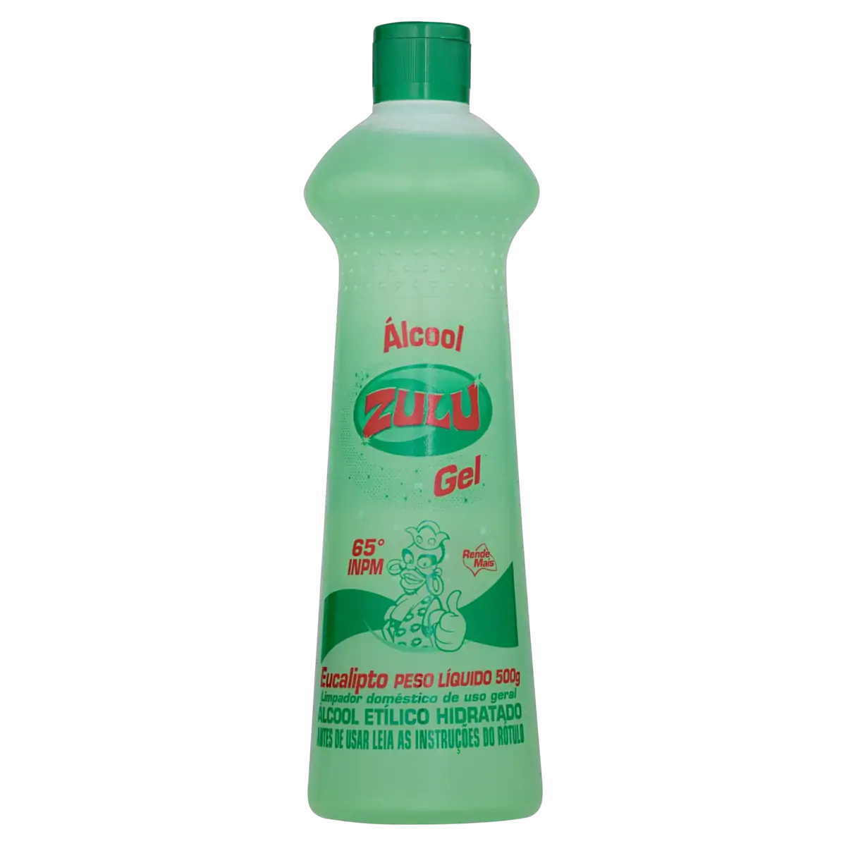 álcool Gel 65 Inpm Eucalipto Zulu Squeeze 500g