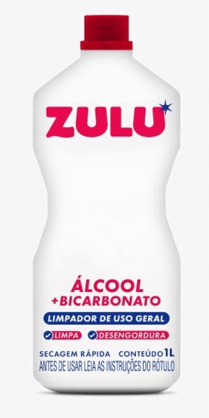 álcool Líquido Com Bicarbonato Zulu Frasco 1l
