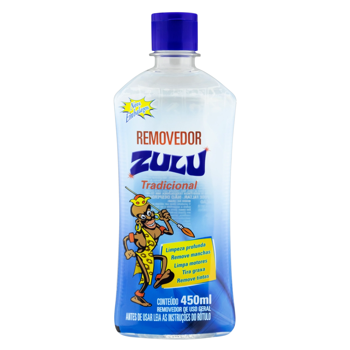 Removedor Uso Geral Tradicional Zulu Frasco 450ml