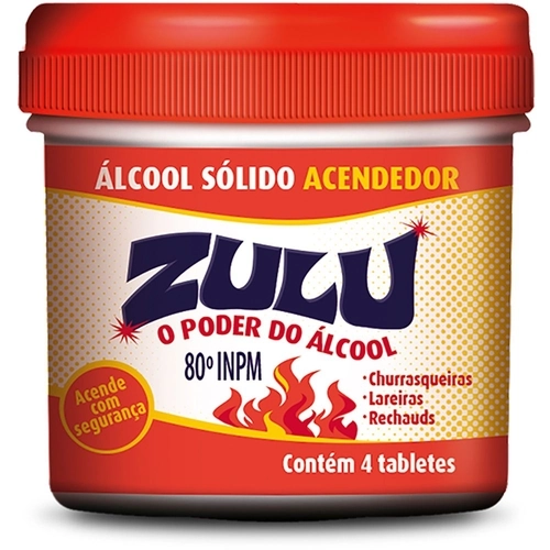 Alcool Solido Zulu Tablet Acendedor