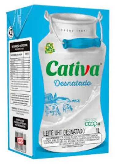 Leite Lv Cativa Desnatado 1lt