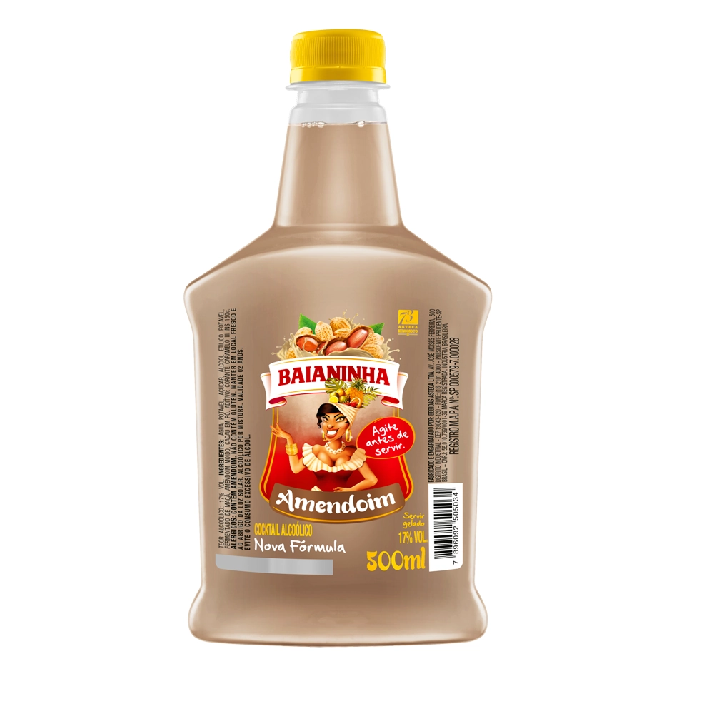 Batida Baianinha 500ml Amendoim