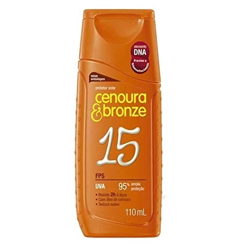 Protetor Solar Loção Cenoura E Bronze 110ml Fps15 Unit