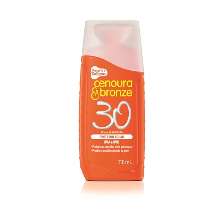 Protetor Solar Fps 30 Cenoura Bronze Frasco 110ml
