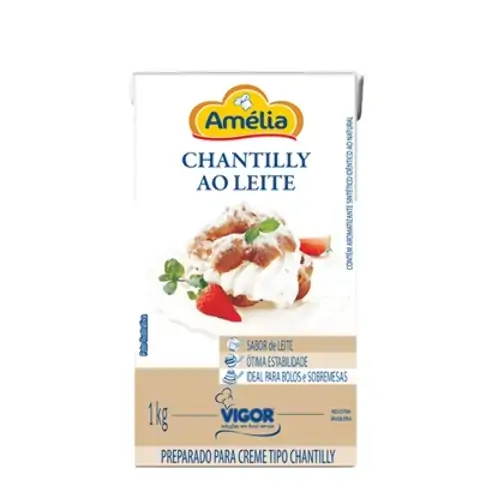 Creme Chantilly Ao Leite Amélia 1kg