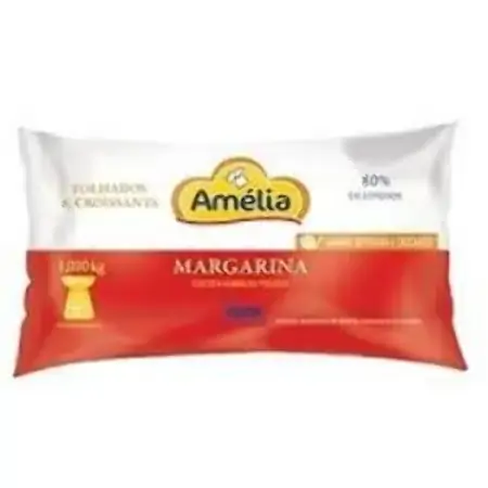 Margarina Sem Sal Uso Geral Amélia Pacote 1,01kg