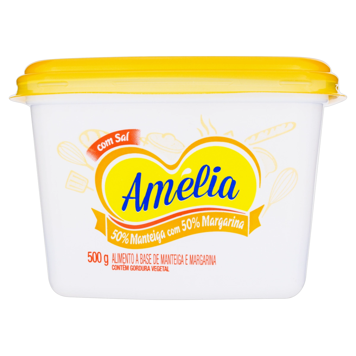 Manteiga E Margarina Com Sal Amélia Pote 500g