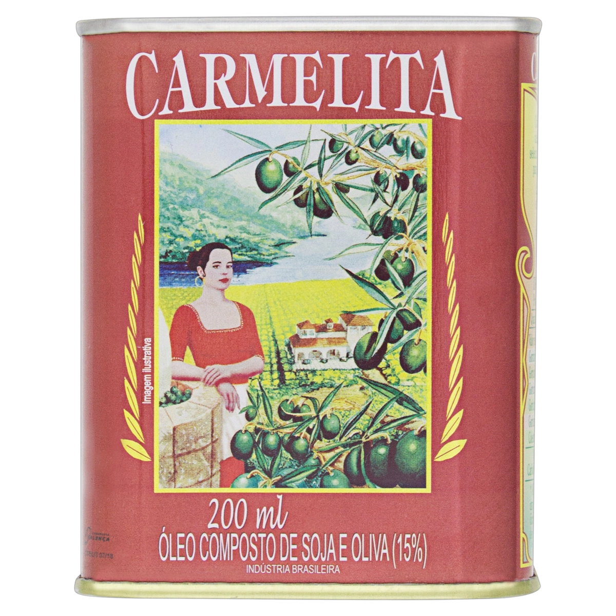óleo Composto De Soja E Oliva Carmelita Lata 200ml