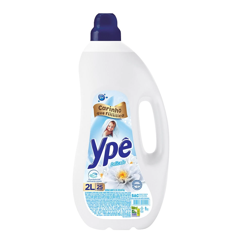Amaciante De Roupa Diluído Delicado Ypê Frasco 2l