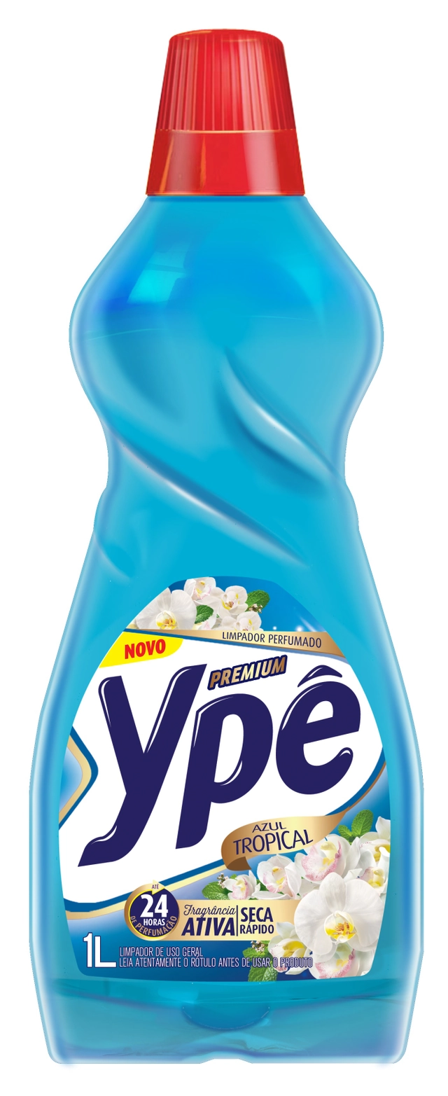 Limpador Perfumado Azul Tropical Ypê Perfumes Frasco 1l