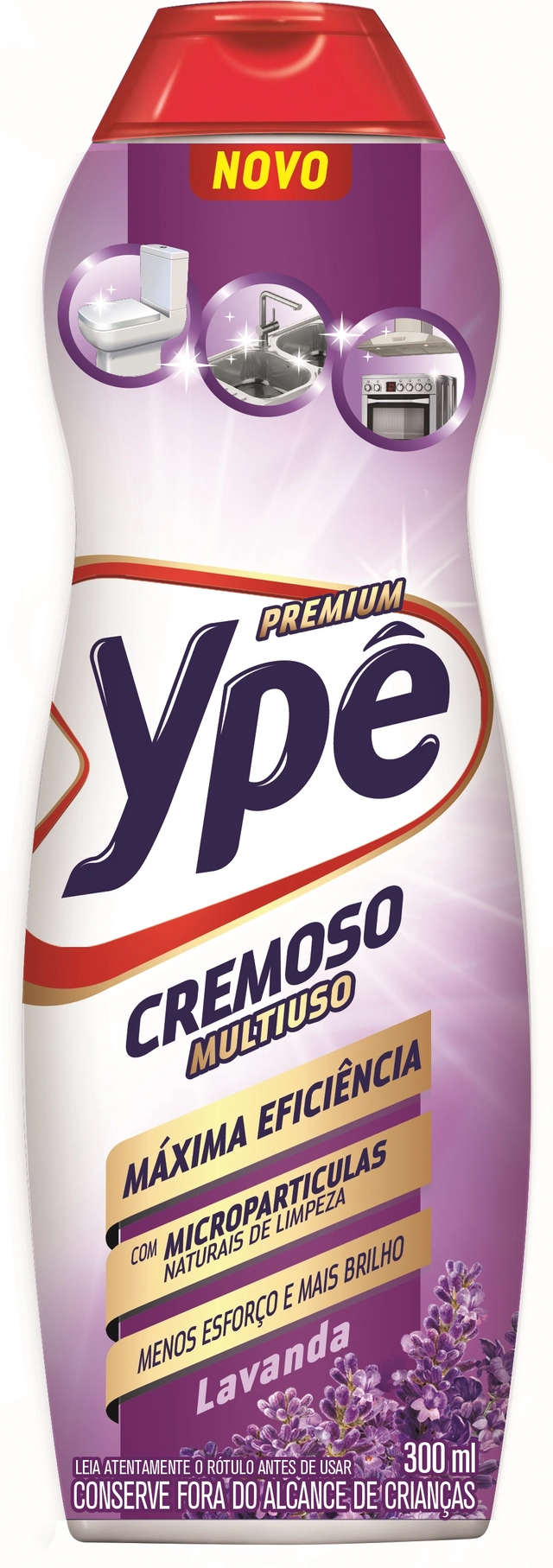 Limpador Multiuso Cremoso Lavanda Ypê Squeeze 300ml