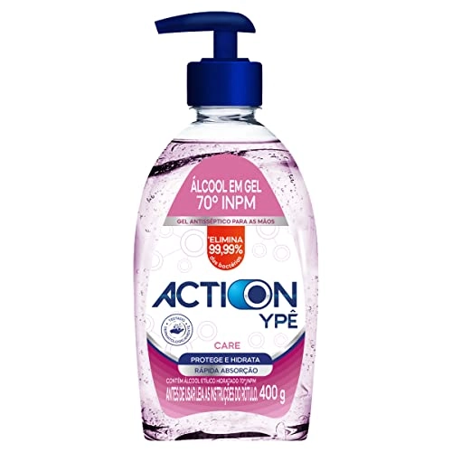 álcool Gel 70 Inpm Care Action Ypê Frasco 400g