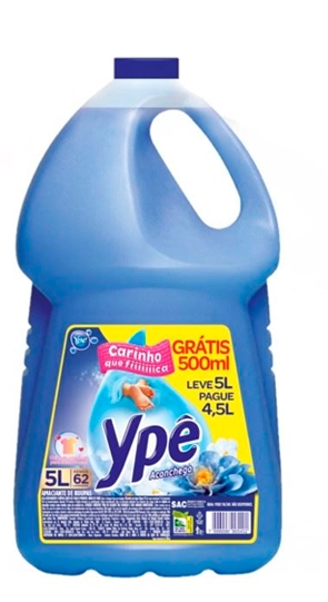 Amaciante De Roupa Diluído Aconchego Ypê Galão Leve 5l Pague 4,5l